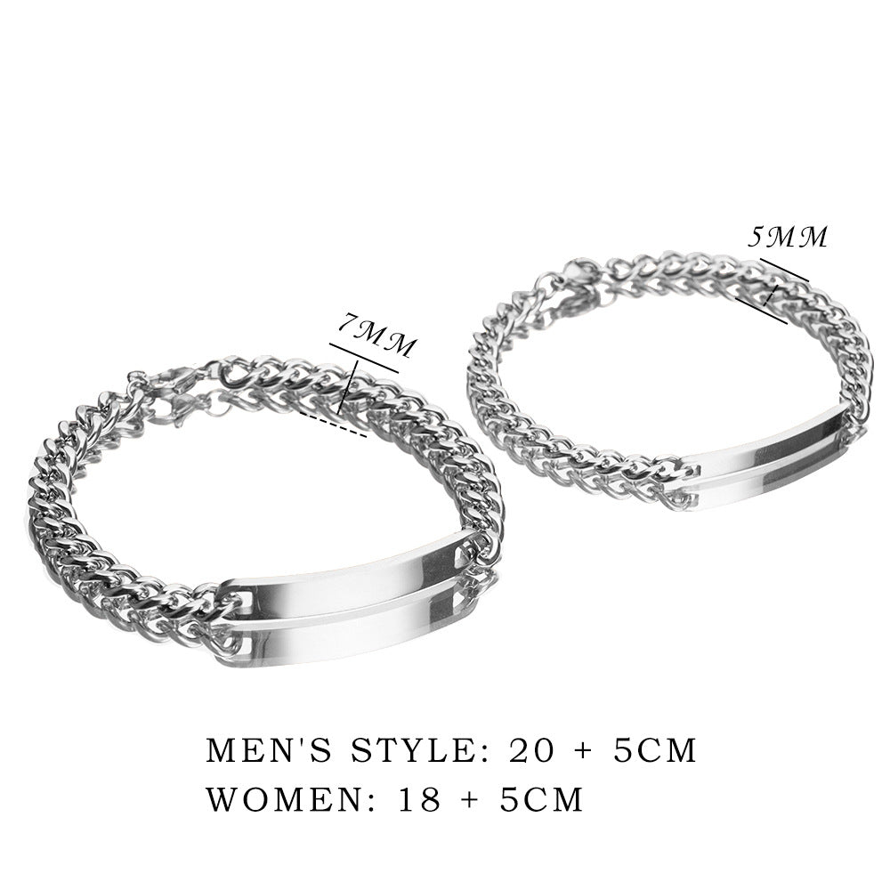 Op maat gemaakte armbanden - Jubileum voor koppels(Een paar)