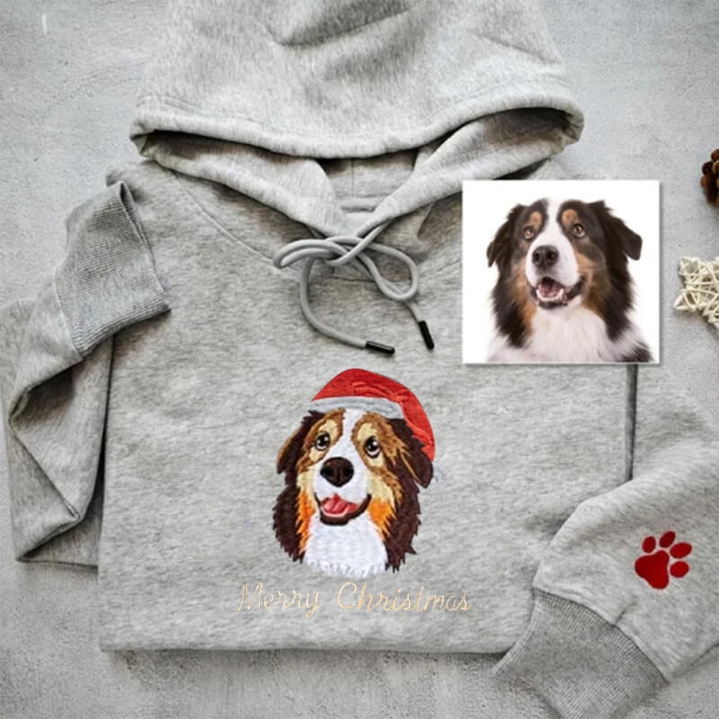 Custom geborduurde sweaters met dierenportrette