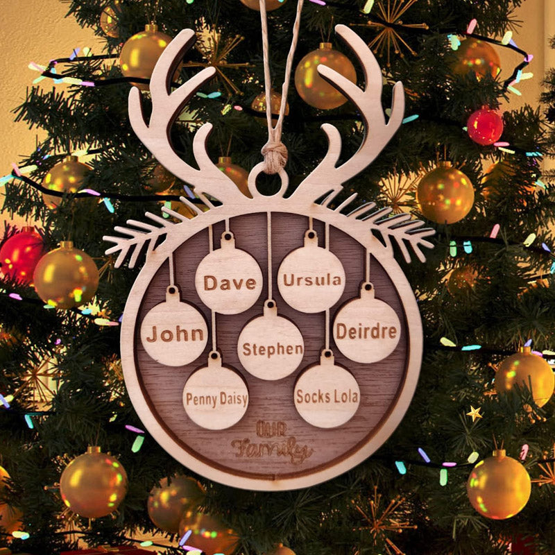 Aangepaste houten kerstornamenten | Voeg persoonlijke zegeningen toe aan de feestdagen🎄🎁