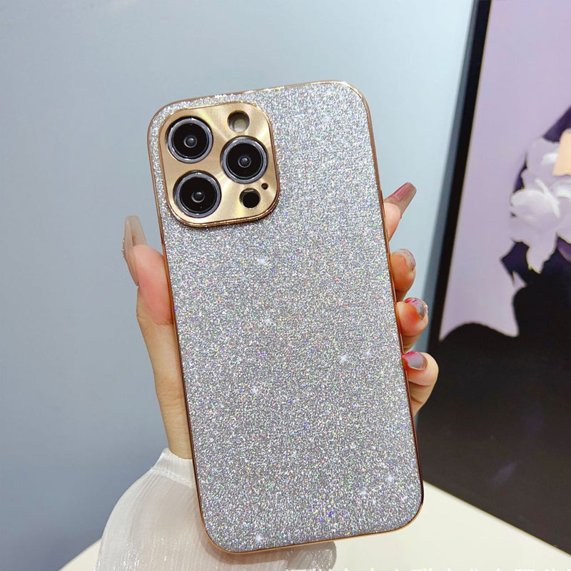 ✨ Aanpasbaar gegalvaniseerd glitters telefoonhoesje ✨
