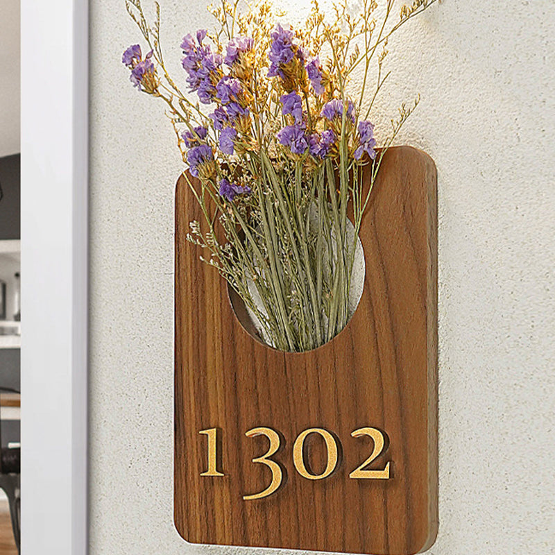 Maatwerk Bloemen Deurbord(Inclusief sensorlampje)