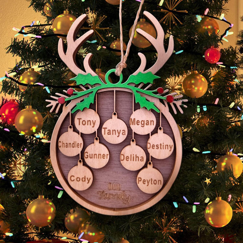 Aangepaste houten kerstornamenten | Voeg persoonlijke zegeningen toe aan de feestdagen🎄🎁