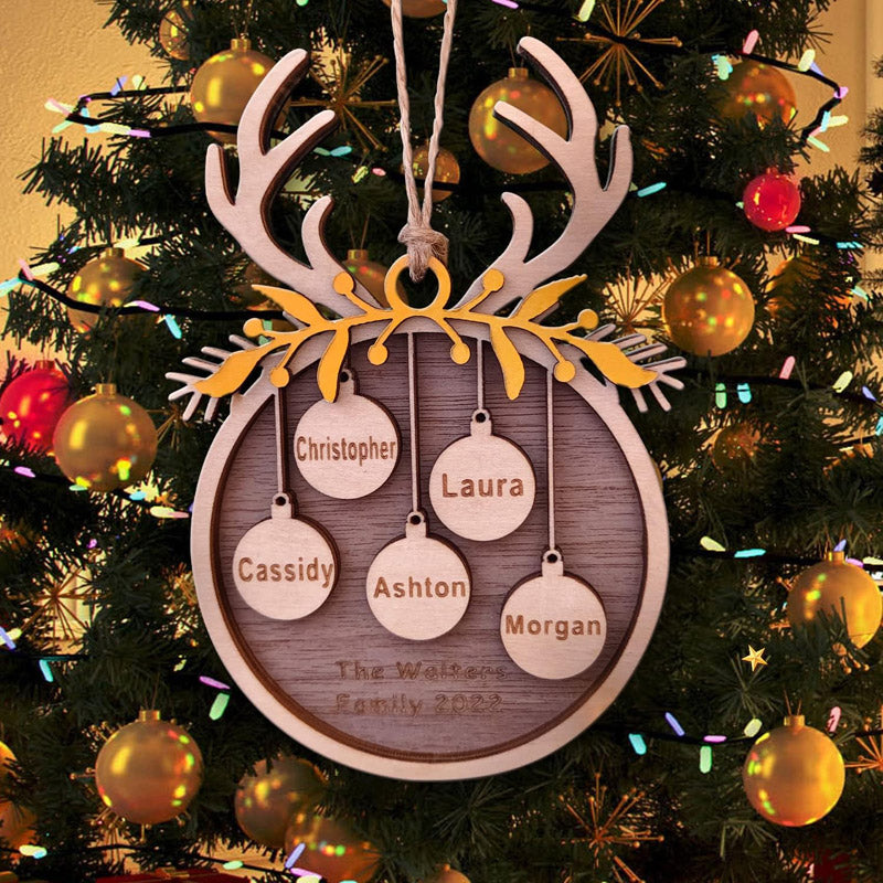 Aangepaste houten kerstornamenten | Voeg persoonlijke zegeningen toe aan de feestdagen🎄🎁