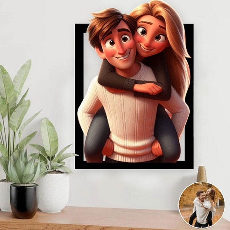 Houten fotolijst in 3D-stijl - Verander je herinneringen in kunst!