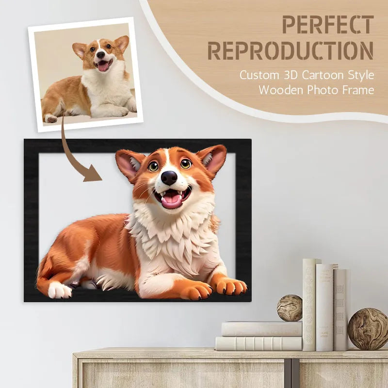 Houten fotolijst in 3D-stijl - Verander je herinneringen in kunst!