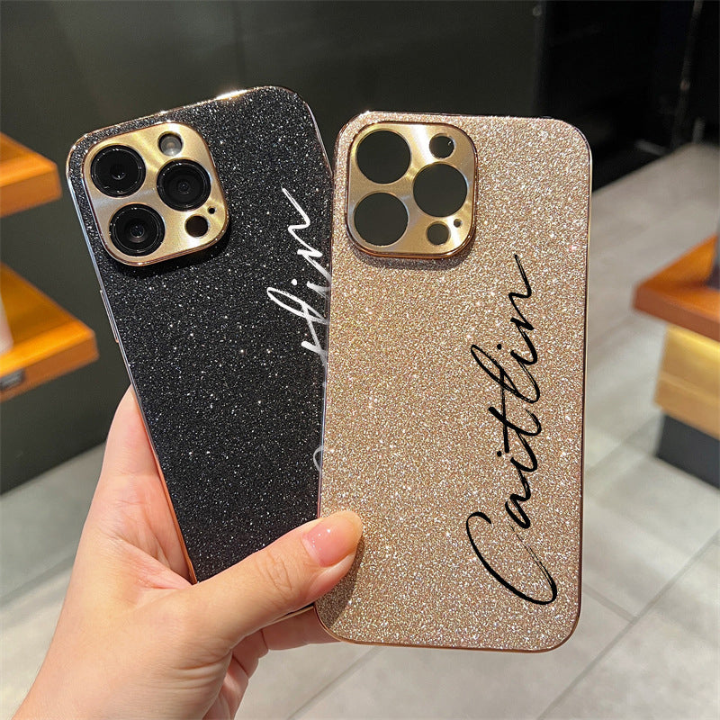 ✨ Aanpasbaar gegalvaniseerd glitters telefoonhoesje ✨