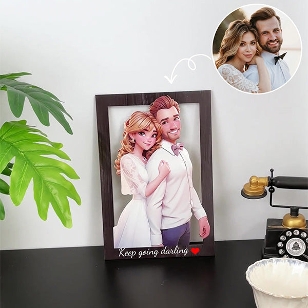 Houten fotolijst in 3D-stijl - Verander je herinneringen in kunst!