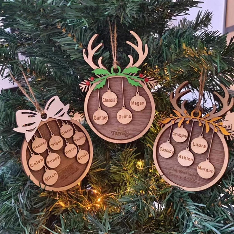 Aangepaste houten kerstornamenten | Voeg persoonlijke zegeningen toe aan de feestdagen🎄🎁