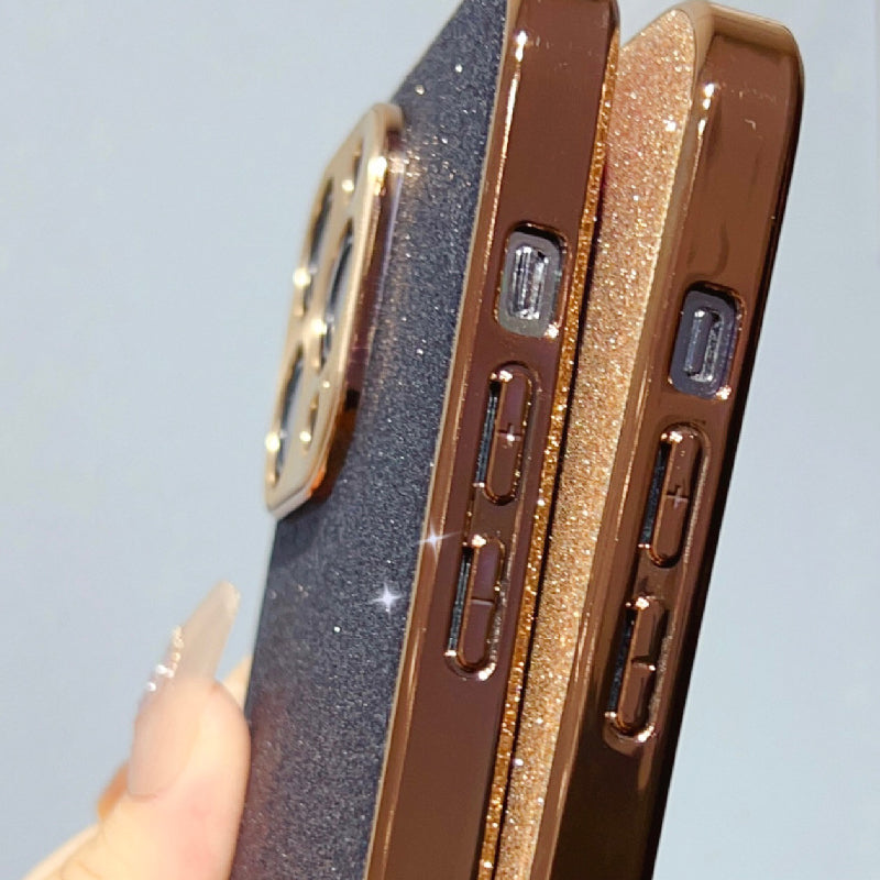 ✨ Aanpasbaar gegalvaniseerd glitters telefoonhoesje ✨
