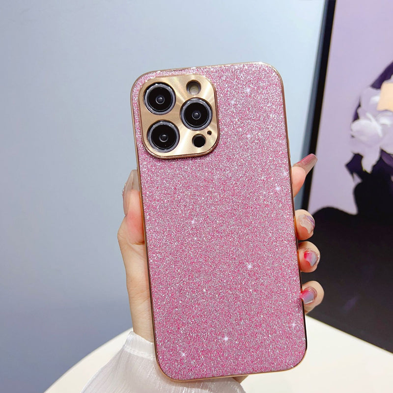 ✨ Aanpasbaar gegalvaniseerd glitters telefoonhoesje ✨