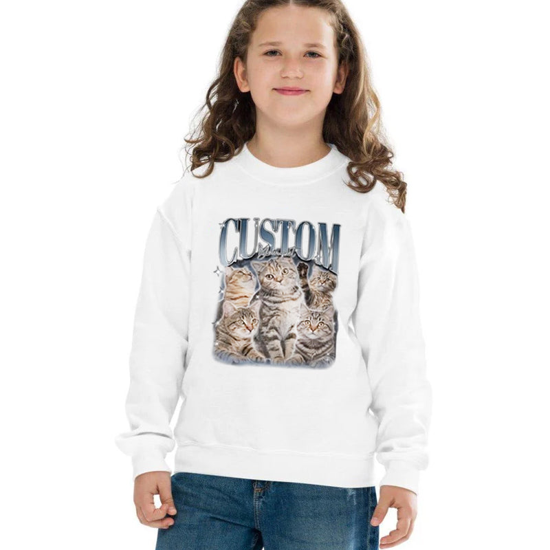 Aangepaste afdrukken Vintage Hip Hop huisdier Sweatshir