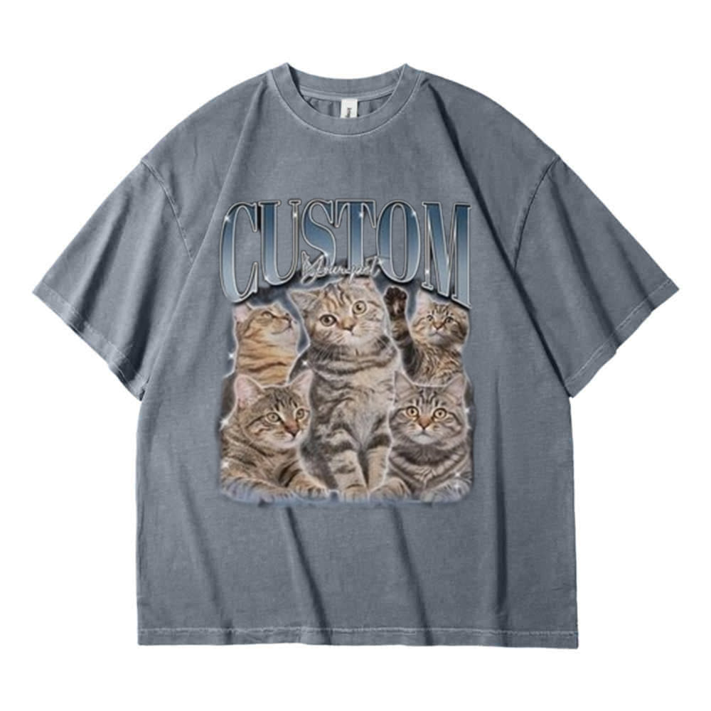 Aangepaste afdrukken Vintage Hip Hop huisdier Sweatshir
