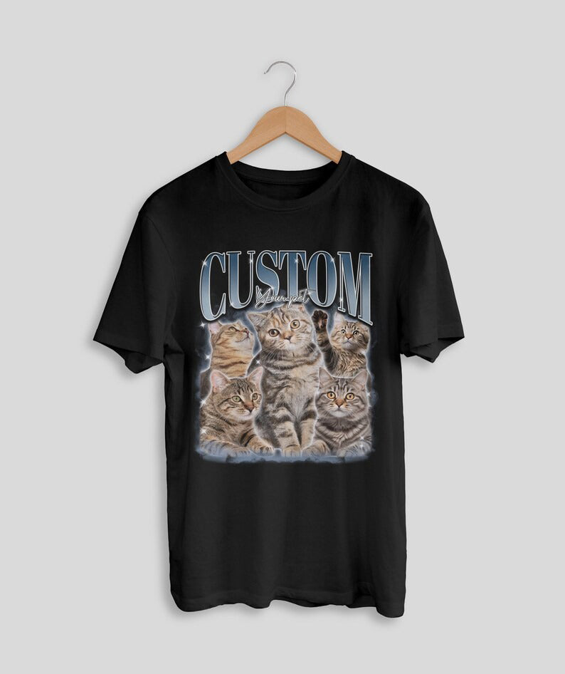 Aangepaste afdrukken Vintage Hip Hop huisdier Sweatshir