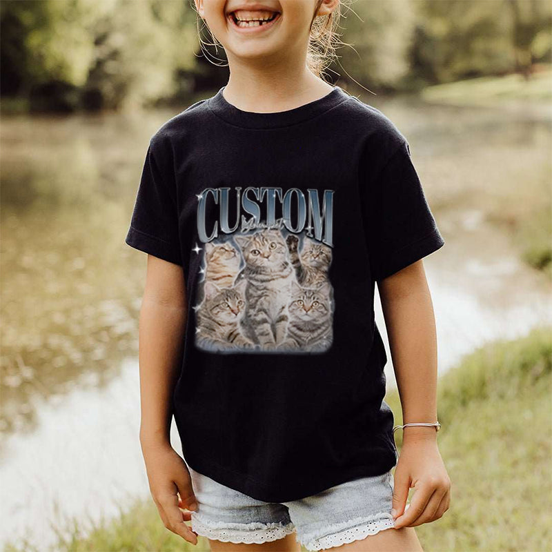 Aangepaste afdrukken Vintage Hip Hop huisdier Sweatshir