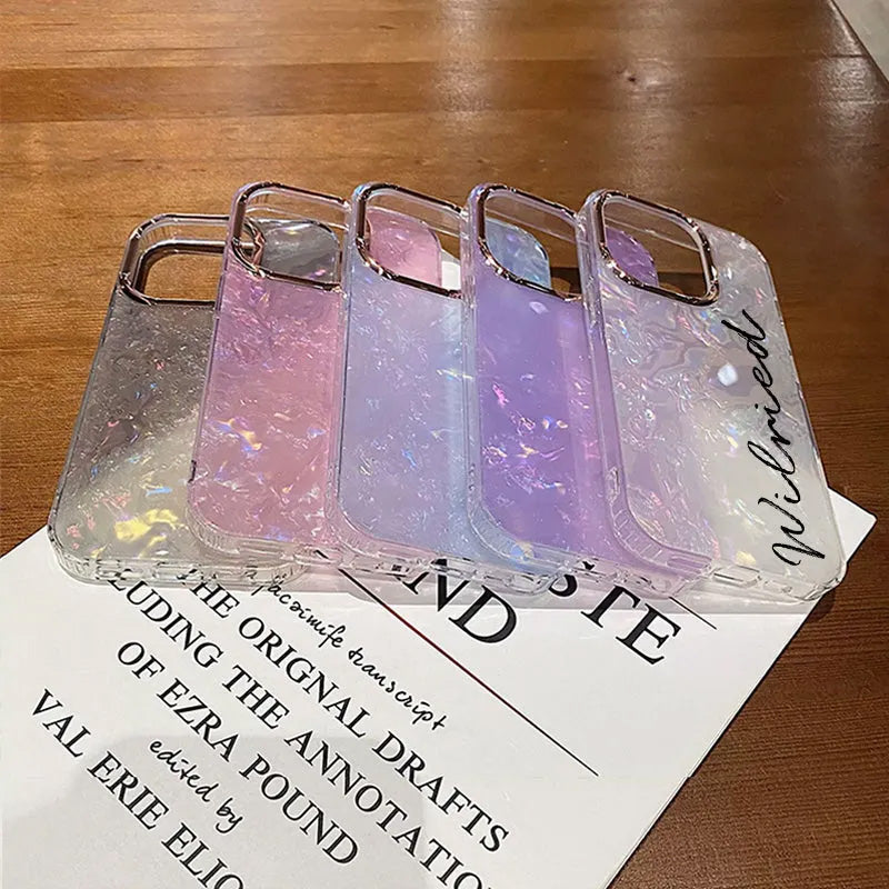 Gepersonaliseerde structuurontwerp glitter telefoonhoesje