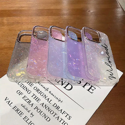 Gepersonaliseerde structuurontwerp glitter telefoonhoesje