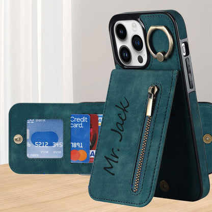 Telefoonhoesje van leer op maat