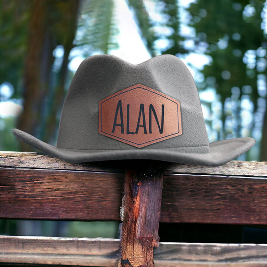 Gepersonaliseerde Leren Cowboyhoed