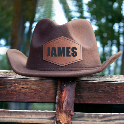 Gepersonaliseerde Leren Cowboyhoed