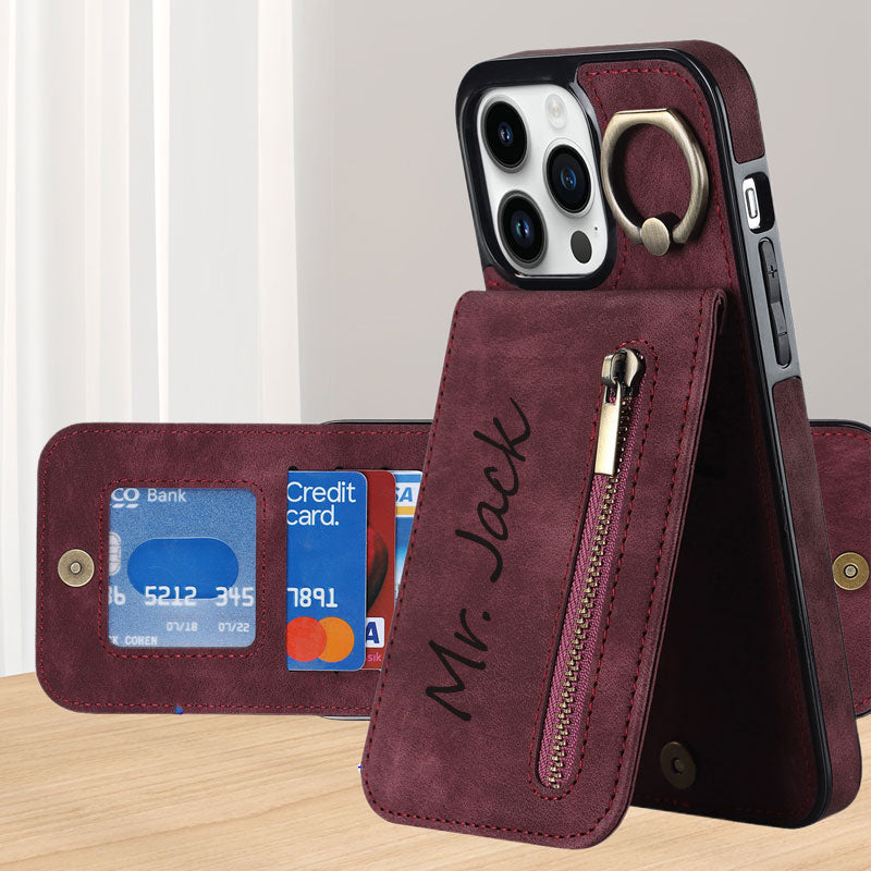 Telefoonhoesje van leer op maat