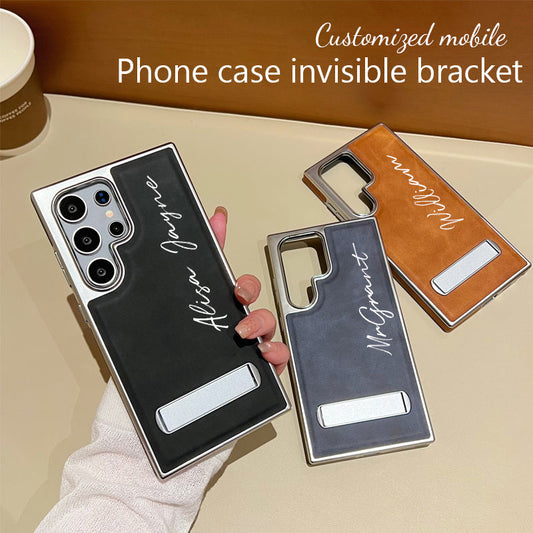 Gepersonaliseerde onzichtbare beugel leren telefoonhoes