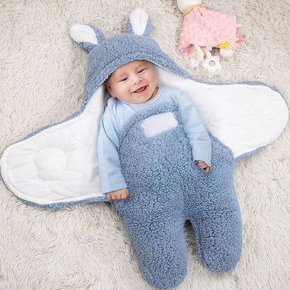 Gepersonaliseerde Bunny Baby Swaddle - Warm, Comfortabel en Makkelijk in Gebruik