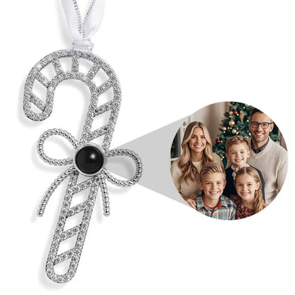 Gepersonaliseerd Projectie Ornament Aangepaste foto Sneeuwvlok Kerst Ornament Gifts