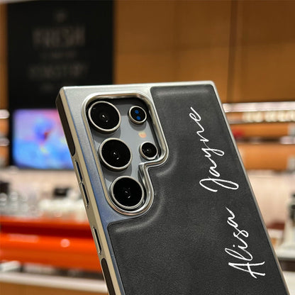 Gepersonaliseerde onzichtbare beugel leren telefoonhoes