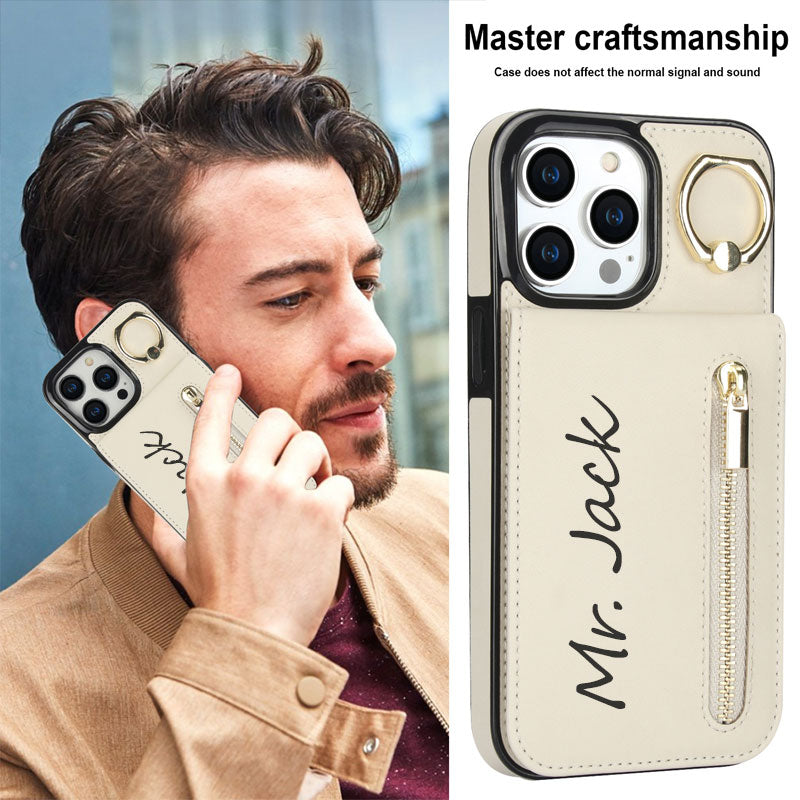 Telefoonhoesje van leer op maat