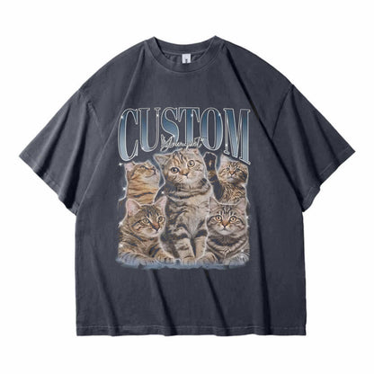Aangepaste afdrukken Vintage Hip Hop huisdier Sweatshir