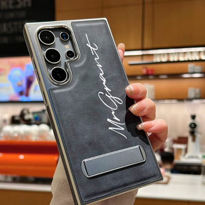 Gepersonaliseerde onzichtbare beugel leren telefoonhoes