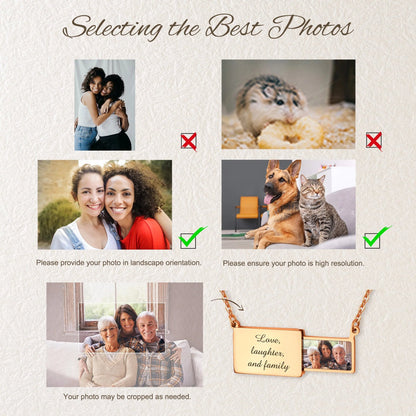 Gepersonaliseerde Handgemaakte Envelop Charme Foto Ketting