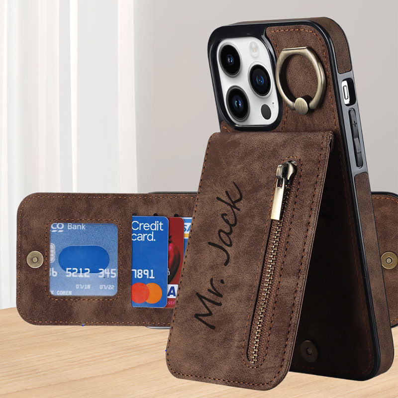 Telefoonhoesje van leer op maat