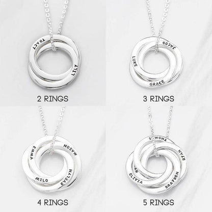 Op maat gemaakte ketting sieraden met meerdere namen