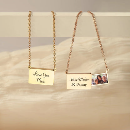 Gepersonaliseerde Handgemaakte Envelop Charme Foto Ketting