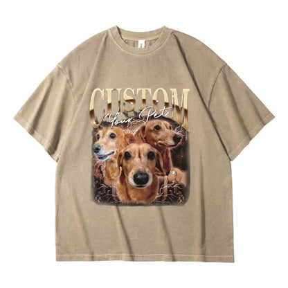 Aangepaste afdrukken Vintage Hip Hop huisdier Sweatshir