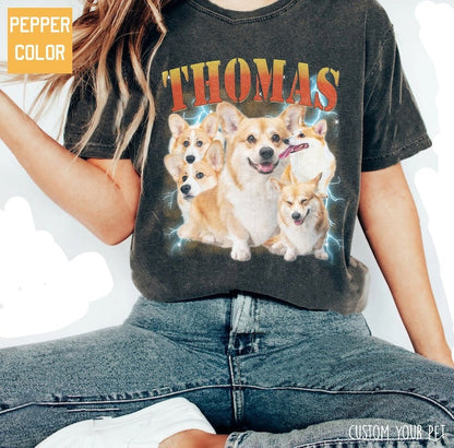 Aangepaste afdrukken Vintage Hip Hop huisdier Sweatshir