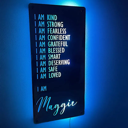 ✨【Aangepaste naam LED-verlichtingsspiegel】——Verlicht uw naam en verlicht uw wereld! ✨